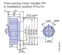 Ziehl-abegg RH19L-2EP-W6-1R - описание, технические характеристики, графики