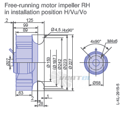 Ziehl-abegg RH22L-2EP-WC-4R - описание, технические характеристики, графики