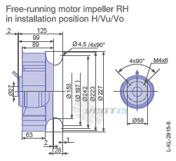 Ziehl-abegg RH22L-4EP-WA-4R - описание, технические характеристики, графики