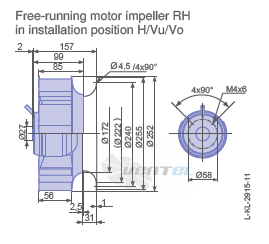 Ziehl-abegg RH25L-4EP-WA-1R - описание, технические характеристики, графики