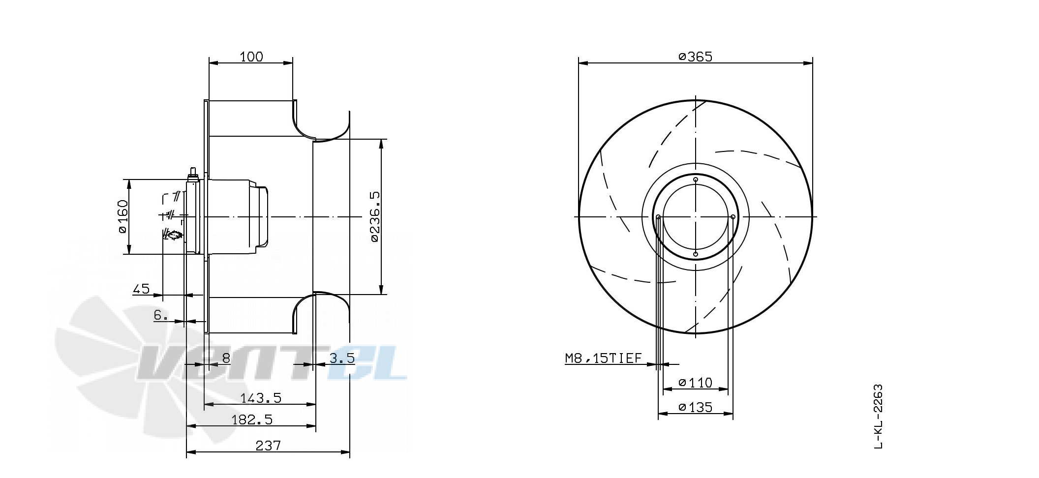 Ziehl-abegg RH35M-2DK.5L.3R - описание, технические характеристики, графики