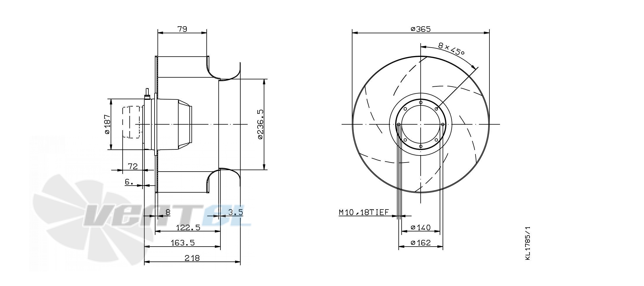 Ziehl-abegg RH35M-2DK.6F.2R - описание, технические характеристики, графики