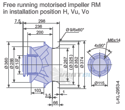 Ziehl-abegg RM35D-6EK.4A.1R - описание, технические характеристики, графики