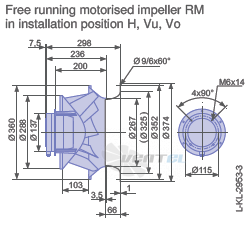 Ziehl-abegg RM35D-SDK.4A.1R - описание, технические характеристики, графики