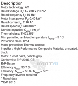 Ziehl-abegg RM45D-6EK.4I.1R - описание, технические характеристики, графики