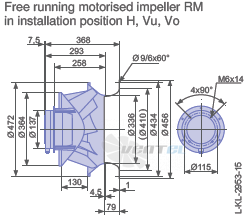 Ziehl-abegg RM45D-6EK.4I.1R - описание, технические характеристики, графики