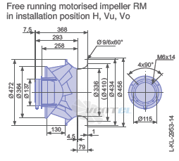 Ziehl-abegg RM45D-SDK.4F.1R - описание, технические характеристики, графики