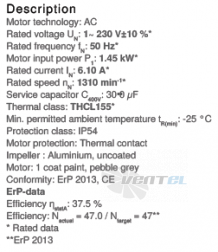 Ziehl-abegg RM50D-4EK.6K.1R - описание, технические характеристики, графики