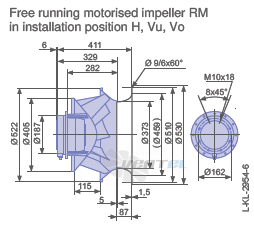 Ziehl-abegg RM50D-4EK.6K.1R - описание, технические характеристики, графики