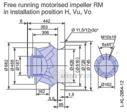 Ziehl-abegg RM56D-6DK.6C.1R - описание, технические характеристики, графики