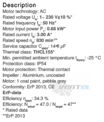 Ziehl-abegg RM56D-6EK.6F.1R - описание, технические характеристики, графики