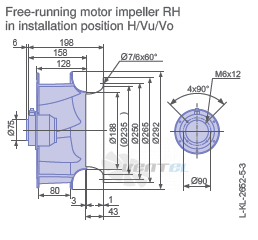 Ziehl-abegg RH28V-4EK.2A.1R - описание, технические характеристики, графики