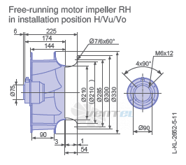 Ziehl-abegg RH31V-SDK.2A.1R - описание, технические характеристики, графики