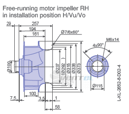 Ziehl-abegg RH35V-4EK.4C.1R - описание, технические характеристики, графики