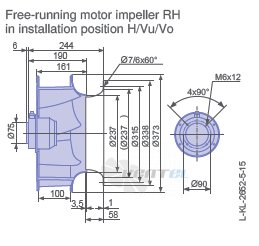 Ziehl-abegg RH35V-6DK.2A.1R - описание, технические характеристики, графики