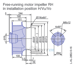 Ziehl-abegg RH35V-6EK.2C.1R - описание, технические характеристики, графики