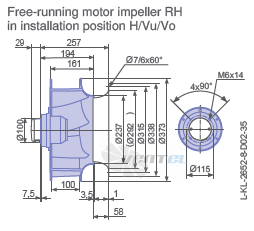 Ziehl-abegg RH35V-VDK.4A.1R - описание, технические характеристики, графики