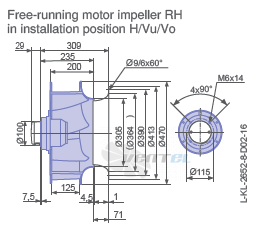 Ziehl-abegg RH45V-4EK.4I.1R - описание, технические характеристики, графики