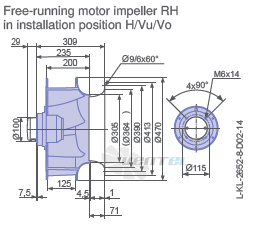 Ziehl-abegg RH45V-VDK.4F.1R - описание, технические характеристики, графики