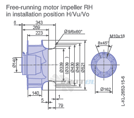 Ziehl-abegg RH50V-4DK.6K.1R - описание, технические характеристики, графики