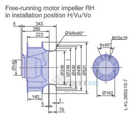 Ziehl-abegg RH50V-4EK.6K.1R - описание, технические характеристики, графики