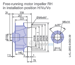 Ziehl-abegg RH50V-6DK.4I.1R - описание, технические характеристики, графики