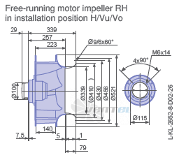 Ziehl-abegg RH50V-6EK.4.1R - описание, технические характеристики, графики