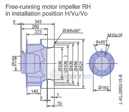 Ziehl-abegg RH50V-6EK.6F.1R - описание, технические характеристики, графики