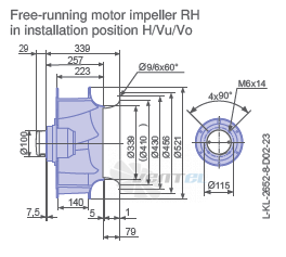 Ziehl-abegg RH50V-SDK.4F.1R - описание, технические характеристики, графики