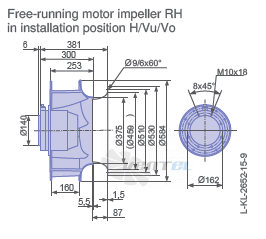 Ziehl-abegg RH56V-4DK.6K.1R - описание, технические характеристики, графики