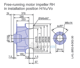 Ziehl-abegg RH56V-6DK.4F.1R - описание, технические характеристики, графики