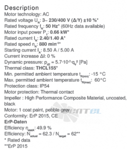 Ziehl-abegg RH56V-6DK.6F.1R - описание, технические характеристики, графики