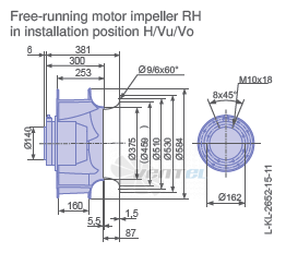 Ziehl-abegg RH56V-6DK.6F.1R - описание, технические характеристики, графики