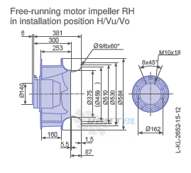 Ziehl-abegg RH56V-6EK.6F.1R - описание, технические характеристики, графики