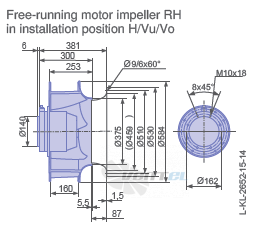 Ziehl-abegg RH56V-8EK.6C.1R - описание, технические характеристики, графики