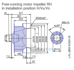 Ziehl-abegg RH56V-ADK.4F.1R - описание, технические характеристики, графики