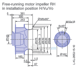 Ziehl-abegg RH56V-VDK.6K.1R - описание, технические характеристики, графики