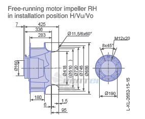 Ziehl-abegg RH63V-4DK.7Q.1R - описание, технические характеристики, графики