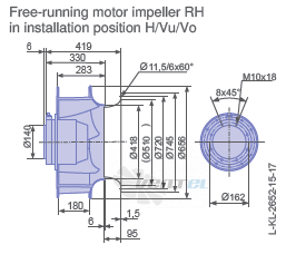 Ziehl-abegg RH63V-6DK.6K.1R - описание, технические характеристики, графики