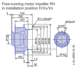 Ziehl-abegg RH63V-SDK.6K.1R - описание, технические характеристики, графики
