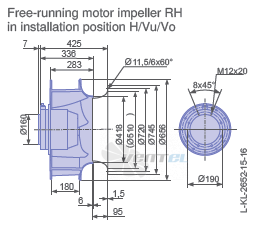 Ziehl-abegg RH63V-VDK.7Q.1R - описание, технические характеристики, графики