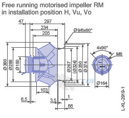 Ziehl-abegg RM35D-6IK.BF.1R - описание, технические характеристики, графики