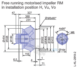 Ziehl-abegg RM40D-6IK.BF.1R - описание, технические характеристики, графики