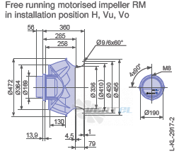 Ziehl-abegg RM45D-ZIK.DG.1R - описание, технические характеристики, графики