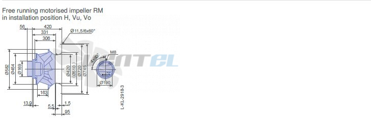 Ziehl-abegg RM56D-ZIK.DG.1R - описание, технические характеристики, графики