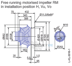 Ziehl-abegg RM56D-ZIK.GL.1R - описание, технические характеристики, графики