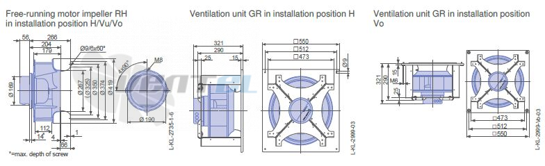 Ziehl-abegg RH40V-ZIK.DC.1R.2 - описание, технические характеристики, графики