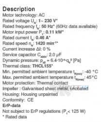 Ziehl-abegg RG14S-2EP.W6.AR - описание, технические характеристики, графики