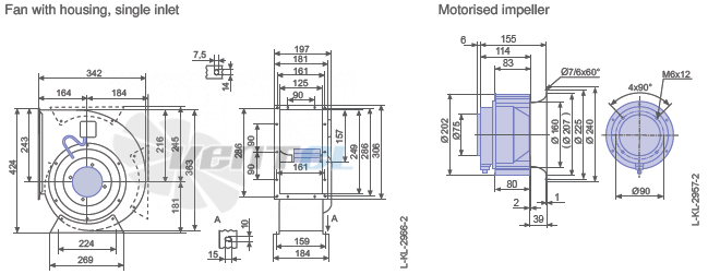 Ziehl-abegg RG20P-4EK.2F.1R - описание, технические характеристики, графики