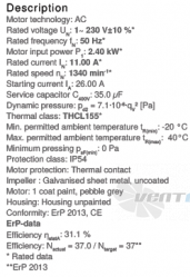 Ziehl-abegg RG31P-4EK.6N.1R - описание, технические характеристики, графики